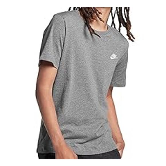 Nike TShirt Dark Grey Heather Polyester Dri Fit Athletic Workout Medium NWT - Picture 1 of 11